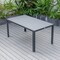 Leisuremod Chelsea Aluminum Outdoor Dining Table With 8 Chairs and Cushions, Light Grey CC20-T63BL-LGR6 - alternate 10