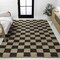 Jonathan Y Theo Modern Farmhouse Woven Jute Checkerboard Natural/Black 4 ft. x 6 ft. Area Rug NRF203B-4 - alternate 1