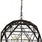 Homeroots Black Caged Four Light Metal Dimmable Chandelier 611344 - alternate 5