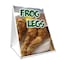 Signmission Frog Legs, 36 Inch x 24 Inch A-frame Yard Sign, Plastic Sign SBC-2436-Frog Legs - alternate 1