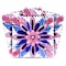 Homeroots 6" x 6" Blue And Pink Vinyl Arabesque Peel And Stick Removable Tiles 569391 - alternate 7