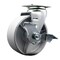 Service Caster 5 Inch Semi Steel Cast Iron Swivel Caster with Roller Bearing and Brake SCC SCC-20S520-SSR-TLB - alternate 1