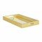 Homeroots 16in Gold Rectangular Wood Handmade Tray With Handles 483290 - alternate 5