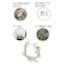 Elegani 20 LED Gold Iridescent Glitter Fern Fairy Lights - 7' Twinkle Garland with Warm White LEDs PH-5144 - alternate 4