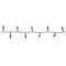 Celebrations Halloween Purple 100 ct LED Anti Flicker String Lights 11-04028A - alternate 7