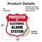 Signmission Security Alarm Shield Sign Protected By, 12 Inch X 12 Inch, Vinyl Decal SHI-D-12-460 - alternate 4