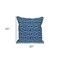 Homeroots 20" Blue Geometric Cotton Throw Pillow 529305 - alternate 4
