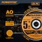Powertec 5" Metal Cut Off Wheels, Iridium-Coated Aluminum Oxide 60 Grit, 1/16" Thick with 7/8" Arbor, 50PK 14020-P2 - alternate 5
