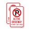 Signmission Active Driveway 24 Hours 7 Days A Week With No Par, 12'' X 18'' 2 Signs, Heavy Gauge Aluminum, 2PK A-1218-2PACK-25314 - alternate 1