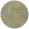 Homeroots 8' Gray Lime Green And Silver Round Polka Dot Washable Indoor Outdoor Area Rug 614679 - alternate 8