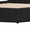 Homeroots Black Ribbed Texture Velvet Upholstered Queen Bed Frame 583190 - alternate 9