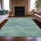 Homeroots 5' X 8' Teal Blue And Ivory Abstract Washable Indoor Outdoor Area Rug 631318 - alternate 7