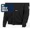 Oberon Hi-Vis 100% FR/Arc-Rated 12 oz Cotton Fleece Hoodie, Zipper Closure, Detachable Hood, Black, M ZFC207-M - alternate 9