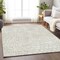 Homeroots 9' X 12' Ivory And Beige Geometric Washable Indoor Outdoor Area Rug 595083 - alternate 9