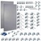 Triton Products 63 pc LocHook Assortment W/ (2) 24" W x 42-1/2" H Gray 18-Gauge Steel Square Hole Pegboards LB2-GKit - alternate 1