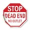 Signmission Stop Dead End No Outlet, 18 Inch X 18 Inch, Vinyl Decal OC-D-18-82 - alternate 1