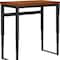 Homeroots Adjustable Brown and Black Wood and Metal Sled Computer Desk 489932 - alternate 9