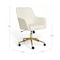 Martha Stewart Rayna Upholstered Office Chair in Off White/Polished Brass CH-220921-6-CR-GLD-MS - alternate 10