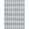 Homeroots 5' X 8' Sky Blue And Ivory Geometric Washable Indoor Outdoor Area Rug 577116 - alternate 9