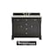 James Martin Vanities Brookfield 48 in. Single Vanity, Black Onyx w/ 3 CM Victorian Silver Silestone Top 547-V48-BKO-FVSL - alternate 1