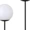 Homeroots 28" Black Metal Two Light Novelty Globe Table Lamp With White Globe Shade 546102 - alternate 7