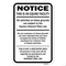 Signmission Supplemental Equine Liability, Heavy-Gauge Aluminum, 18" x 24", A-1824-25143 A-1824-25143 - alternate 3