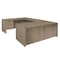 Regency U-Desks, 29 in H, 71 in W X Wood, Noble Oak LUDSP7135NO - alternate 1