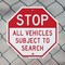 Signmission Stop All Vehicles Subject to Search, 10 inch X 10 inch, Aluminum Metal Signs, 2PK OC-A-2PACK-10-284 - alternate 6