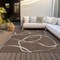 Homeroots 9' X 12' Brown And Beige Abstract Washable Indoor Outdoor Area Rug 597467 - alternate 8