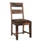 Homeroots Set of Two Brown Upholstered Seat Ladder Back Dining Side Chairs 522050 - alternate 9