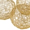 Homeroots Set of Three Gold Aluminum Decorative Orbs, 3PK 373741 - alternate 7