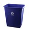 Recycle Collection 28 Qt. Wastebasket, Blue/White, 12PK R4031BR - alternate 1