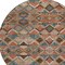 Homeroots 8' Brown Gray And Tan Round Geometric Washable Indoor Outdoor Area Rug 603235 - alternate 8