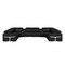 Homeroots Black Italian Leather Power Reclining U Shaped Eight Piece Sectional With Console 634669 - alternate 1