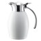 Service Ideas Nicollet Series 0.6-Liter Stainless Vacuum Insulated Carafe with Flip-Top Lid in Radiant White NIC06BSWH - alternate 4