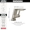 Delta Pivotal Single Handle Bathroom Faucet 599-SS-PR-LPU-DST - alternate 3