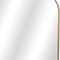Homeroots 31" Gold Metal Art Deco Arch Accent Mirror 632352 - alternate 8