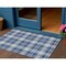 Homeroots 3' X 5' Navy Blue And Ivory Plaid Washable Indoor Outdoor Area Rug 597117 - alternate 1