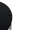 Leisuremod Round 15 in W, 16 in L, Manufactured Wood/Steel, Black RTBL-15BL - alternate 9