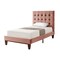 Homeroots Blush Solid Wood Full Tufted Upholstered Velvet Bed 544906 - alternate 9