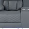 Homeroots 75" Light Gray Faux Leather Power Reclining Loveseat With Storage 561563 - alternate 9