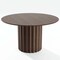 Homeroots 52" Brown Wood Pedestal Base Round Top Dining Table 720943 - alternate 1