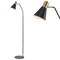 Jonathan Y Apollo 61" Modern Metal LED Task Floor Lamp, Black/Brass Gold JYL6130A - alternate 9