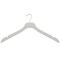 Nahanco 17in Low Gloss White Wooden SlimLine Shirt/Dress Hanger, 50PK SL7011750 - alternate 1