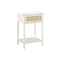 Monarch Specialties Accent Table, 2 Tier, Nightstand, Side Table, Storage Drawer, White, Transitional I 3843 - alternate 1