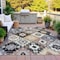 Homeroots 9' X 12' Black Wheat And Gray Southwestern Washable Indoor Outdoor Area Rug 632255 - alternate 8