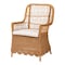 Bali & Pari Teresa Bohemian Light Honey Scalloped Rattan Arm Chair 250-13953-ZORO - alternate 1