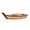 Homeroots 17in Natural and Brown Wood Sushi Boat Serving Tray 364376 - alternate 6