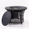 Deko Living Round Outdoor Propane Gas Fire Pit Table 8,000 BTU, Lava Rock Filler COB10009 - alternate 1