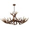 Jonathan Y Eldora 49" 10-Light Rustic Farmhouse Adjustable Resin Antler LED Chandelier, Brown JYL6320A - alternate 12